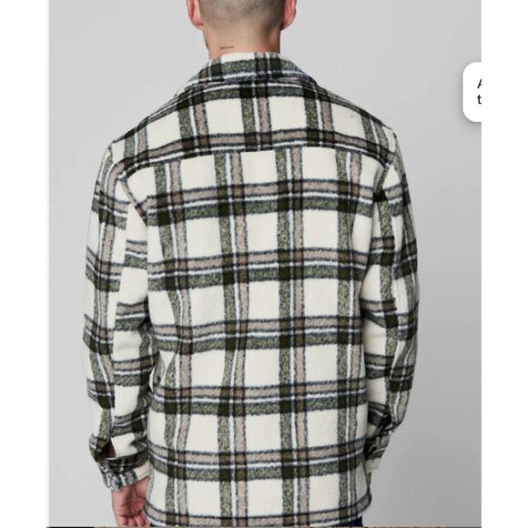 Blank NYC Mens Oversize 30% Wool Plaid Jacket Size M - Picture 7 of 7